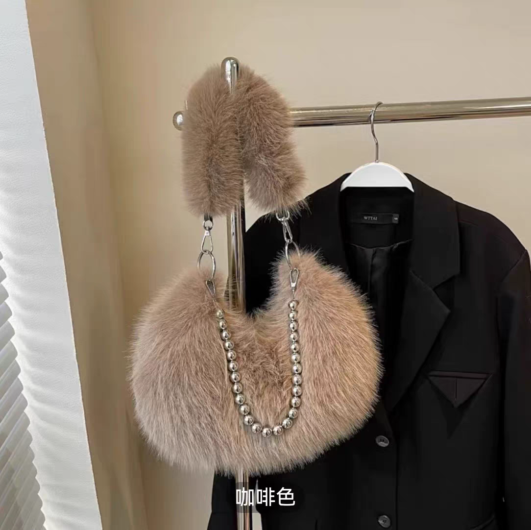 Fur Plush Shoulder Bag